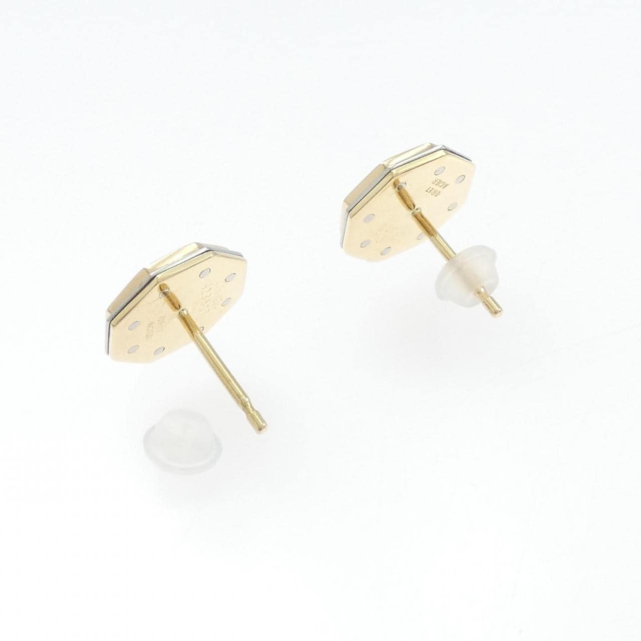 カルティエ 750YG/ST ピアス