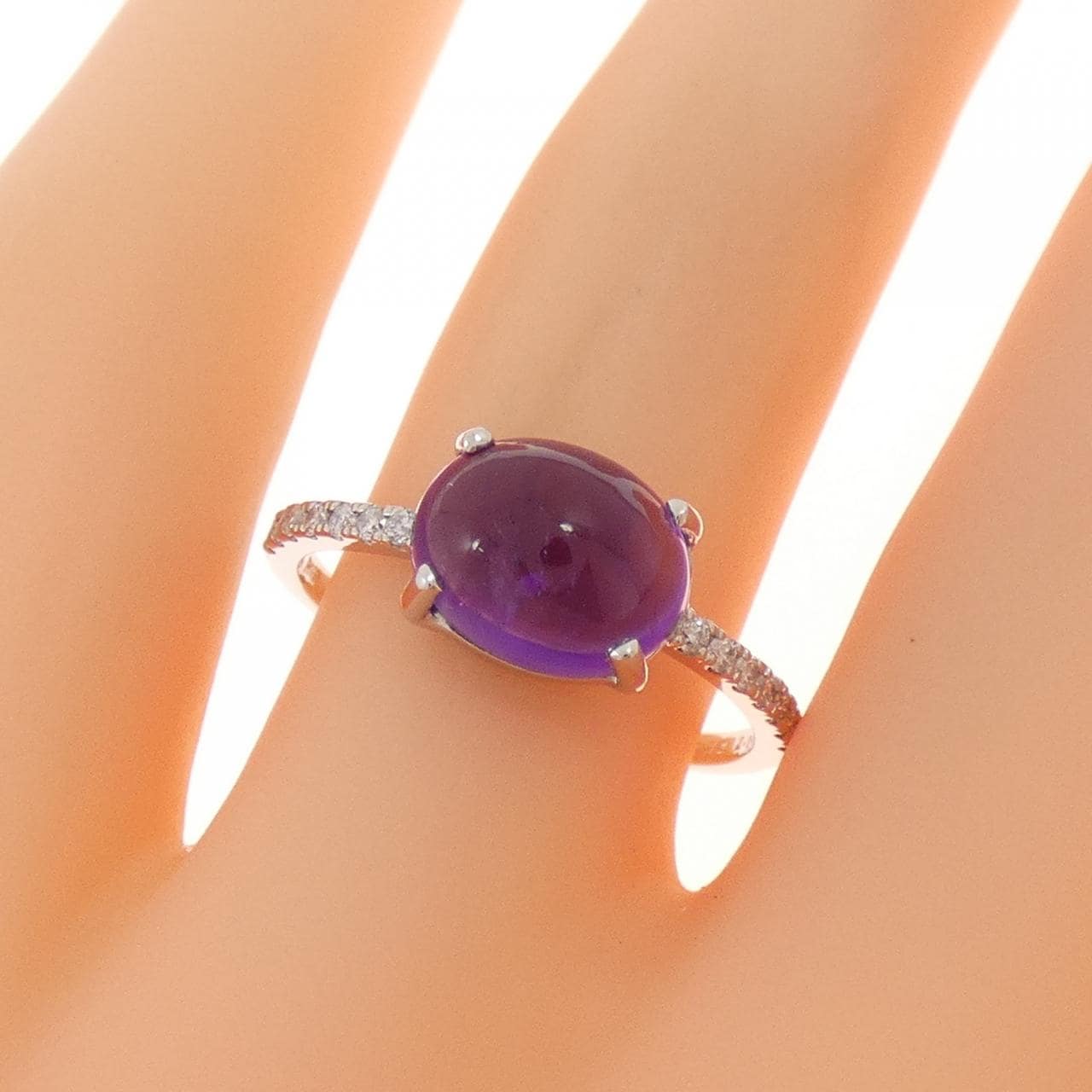 PT950 アメジスト リング 2.11CT