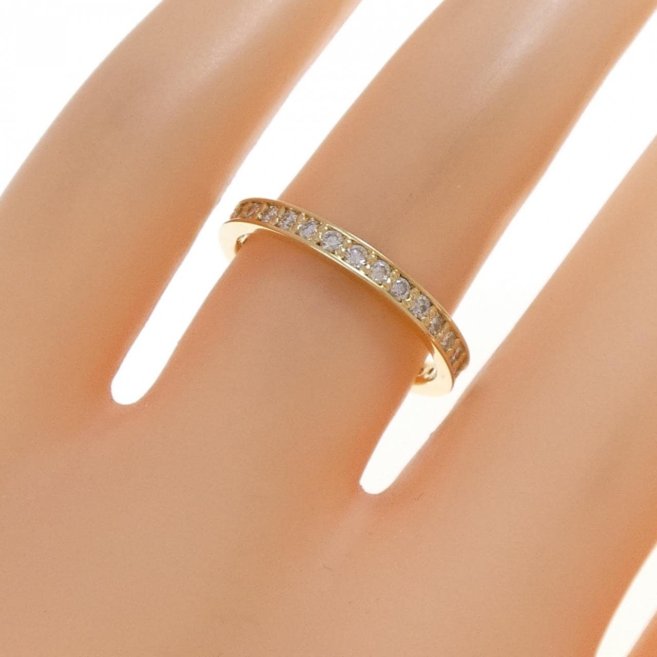 K18YG フルエタニティ ダイヤモンド リング 0.52CT