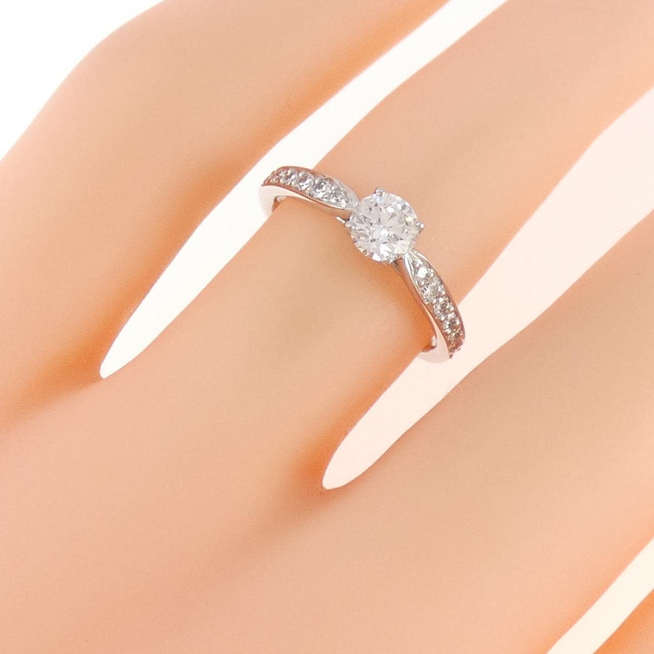 ティファニー ハーモニー リング 0.33CT F VS1 3EXT