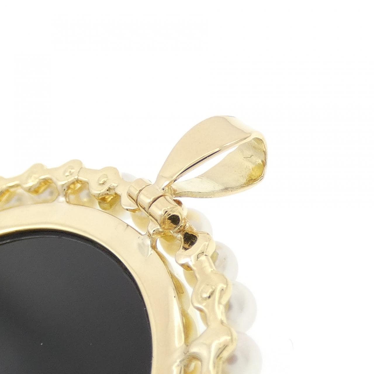 K18YG メノウカメオ ブローチ