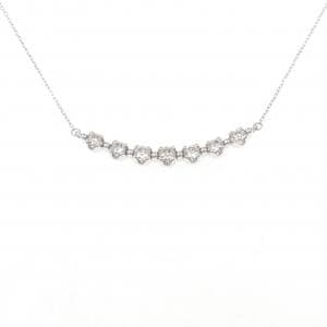 K18WG ダイヤモンド ネックレス 0.30CT