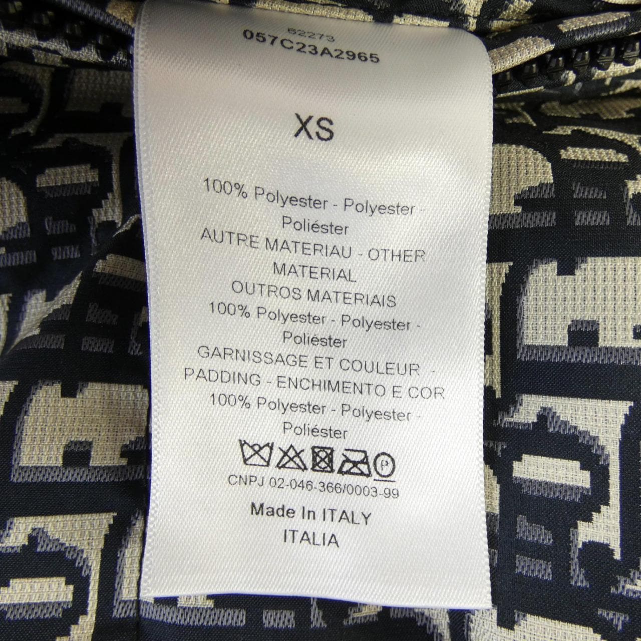 クリスチャンディオール CHRISTIAN DIOR オブリーク 057C23A2965 ブルゾン