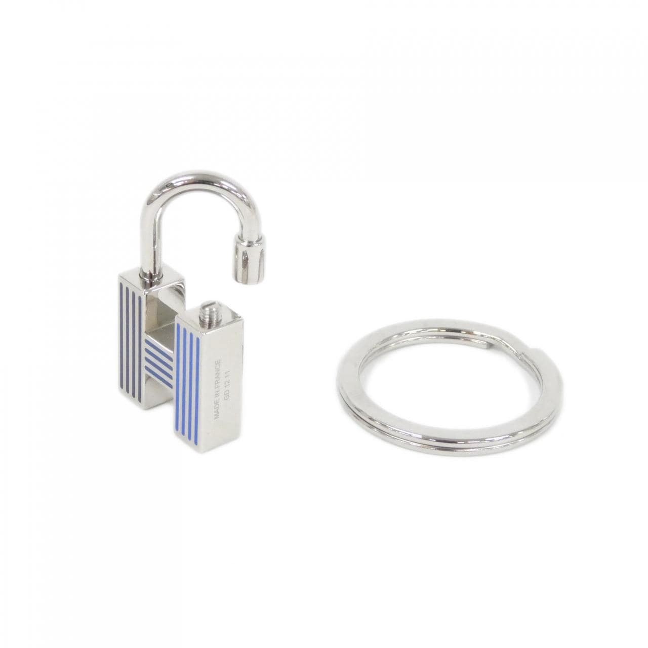 エルメス カデナ クイズ レインボー 077309FP キーリング