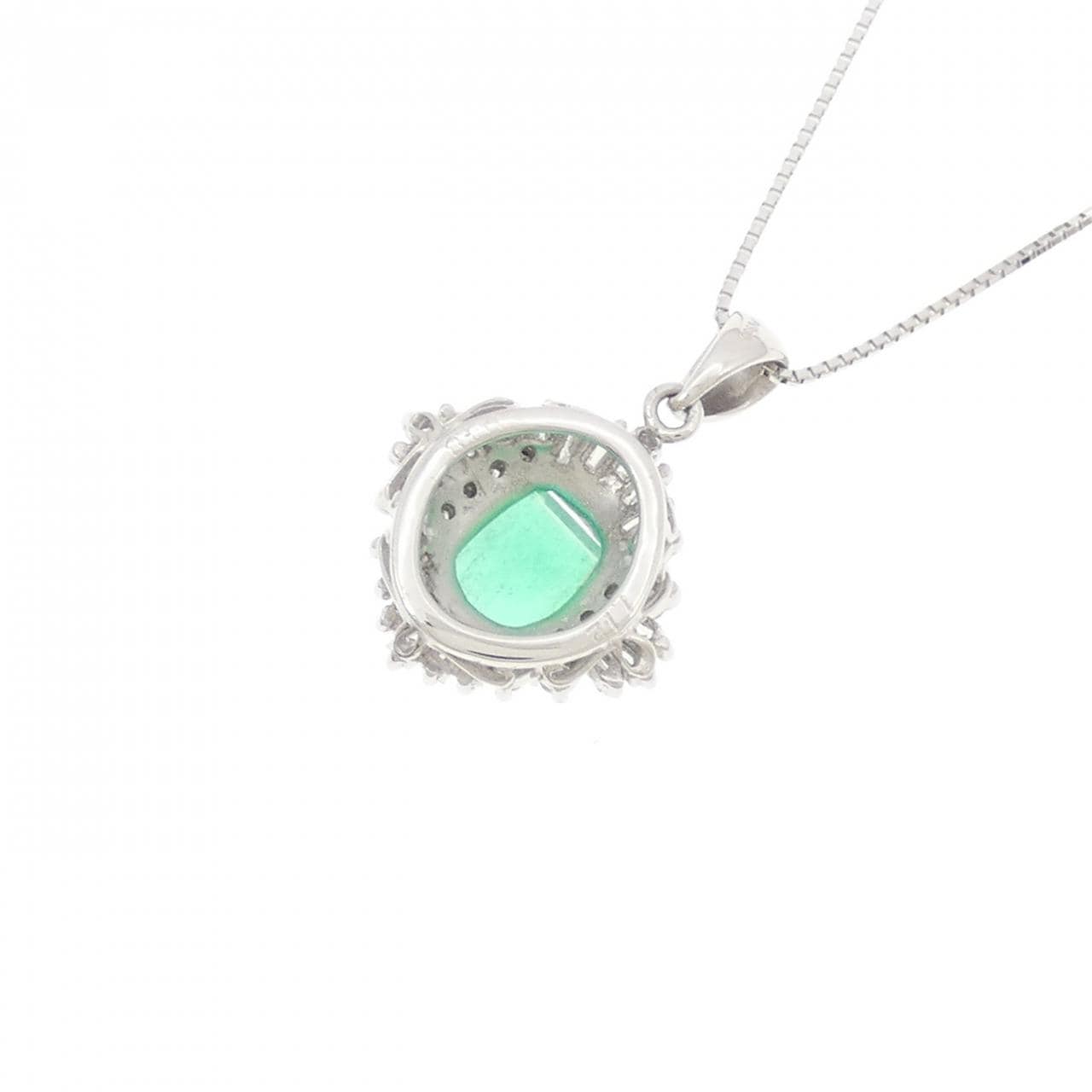 PT900/PT850 エメラルド ネックレス 1.12CT
