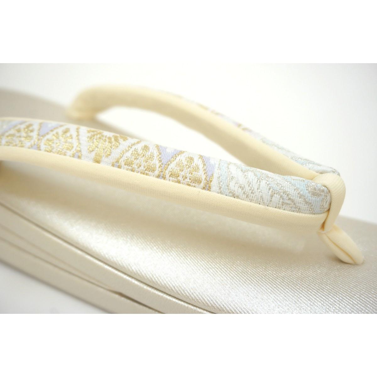 【新品】草履バッグセット　白梅　Ｌサイズ