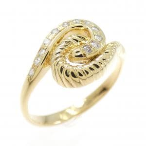 K18YG ダイヤモンド リング 0.10CT
