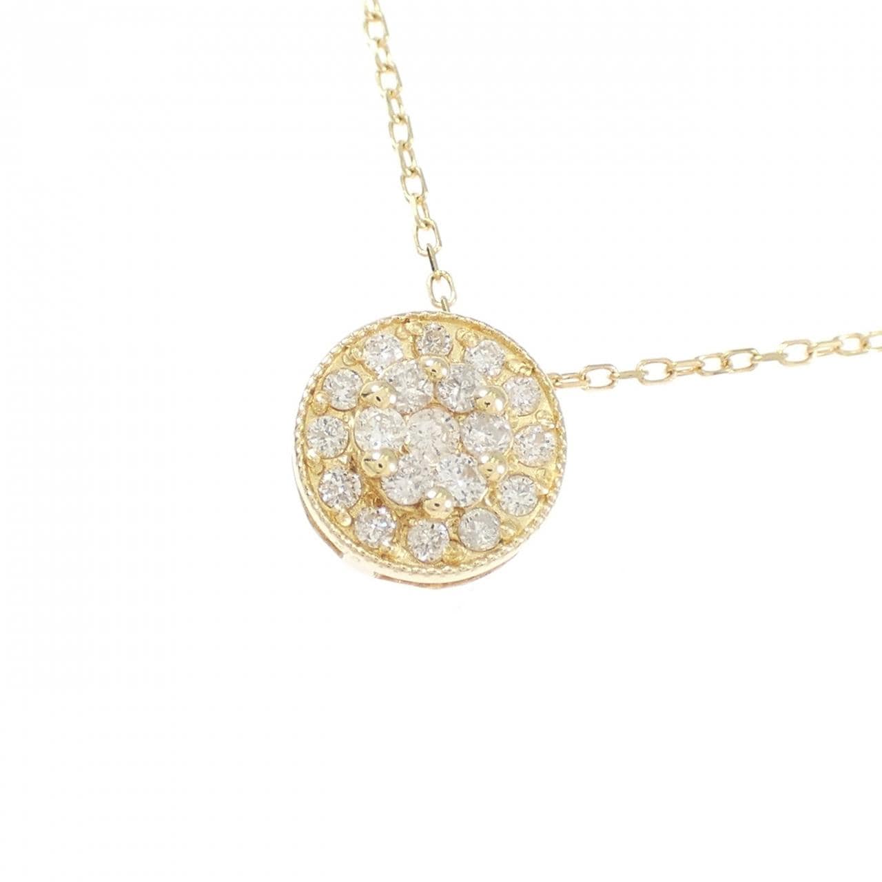 K18YG ダイヤモンド ネックレス 0.20CT