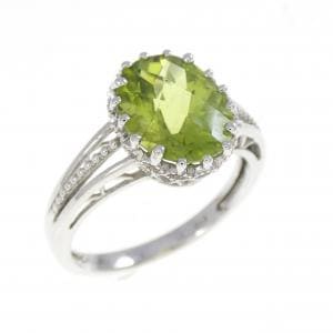 K10WG ペリドット リング