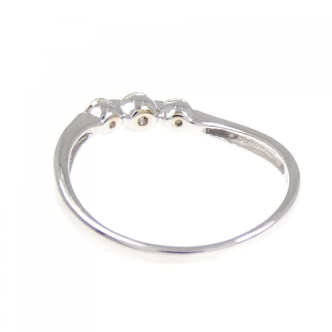 K18WG ダイヤモンド リング 0.35CT