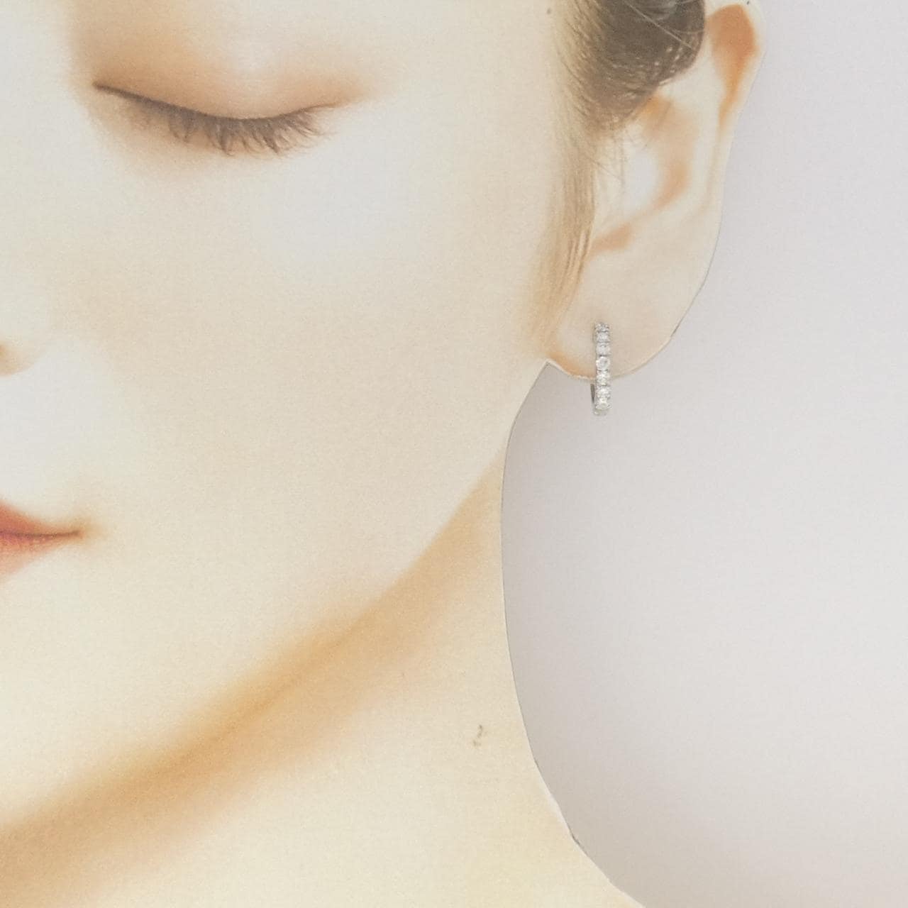 PT900 ダイヤモンド ピアス 0.50CT
