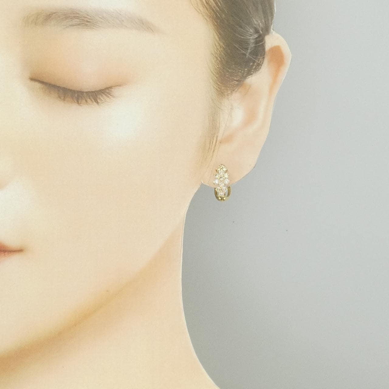 K18YG ダイヤモンド イヤリング 1.00CT