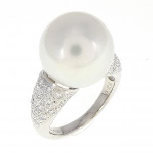 White Butterfly Pearl ring