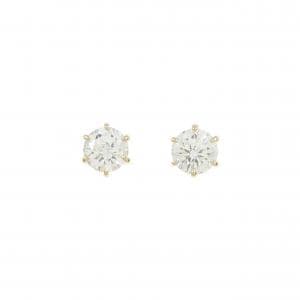 【リメイク】K18YG/ST ダイヤモンド ピアス 0.304CT 0.338CT H I1 VG