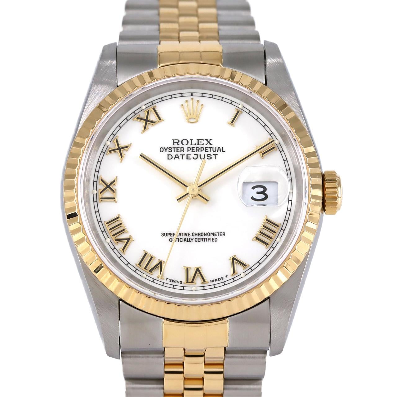 ROLEX Datejust 16233 SSxYG自動上弦W 編號