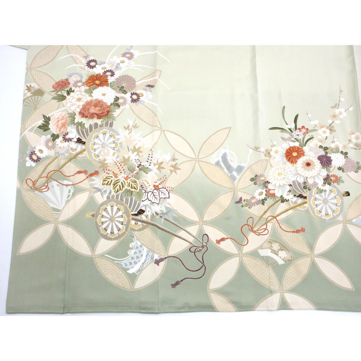 色留袖　下り藤【千總】