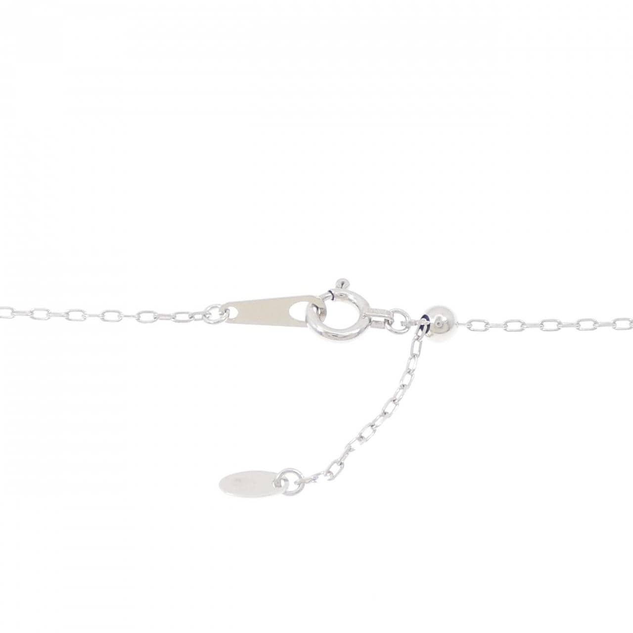 K18WG グリーンガーネット ネックレス 0.30CT