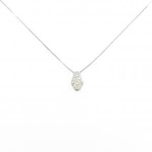 K18WG ダイヤモンド ネックレス 0.75CT