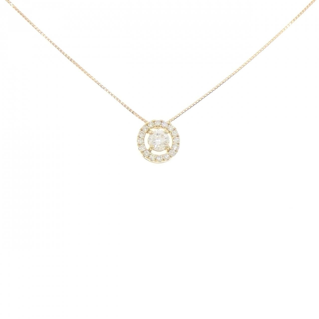 K18YG ダイヤモンド ネックレス 0.35CT