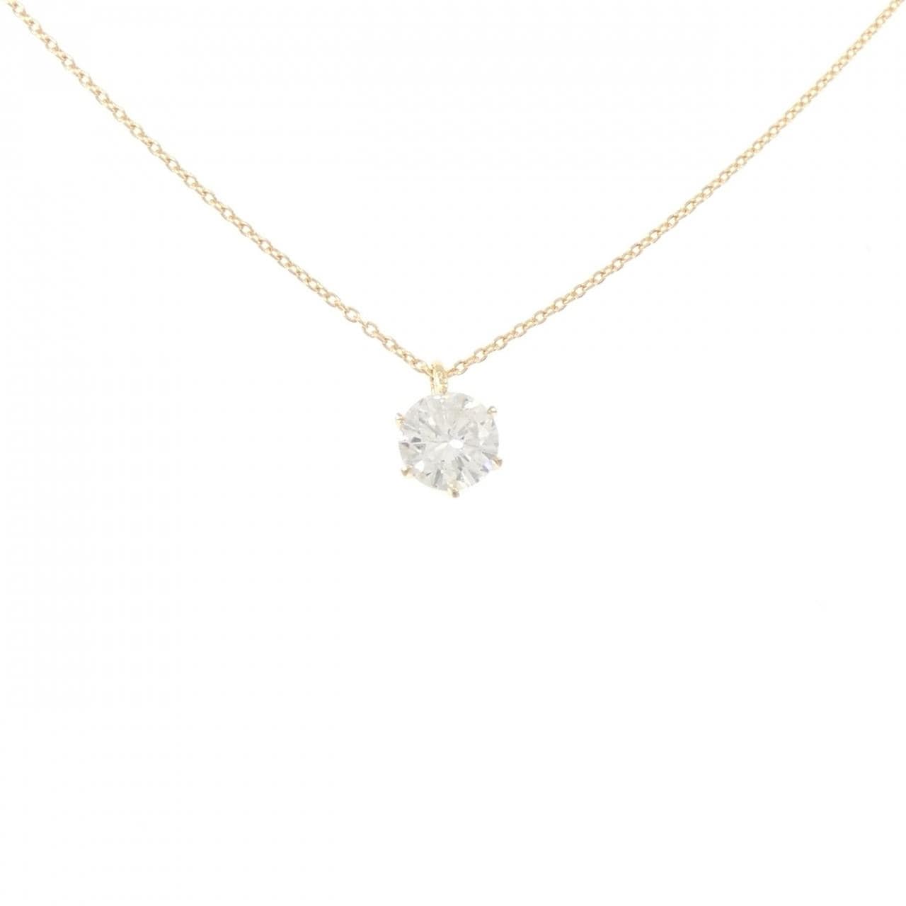 【リメイク】K18YG ダイヤモンド ネックレス 1.018CT H I1 Good