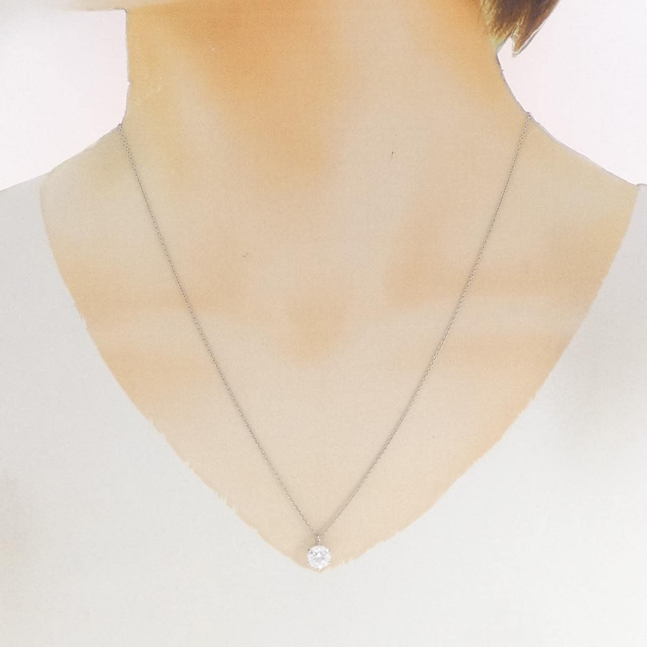 【リメイク】PT900/PT850 ダイヤモンド ネックレス 1.021CT E VS2 EXT