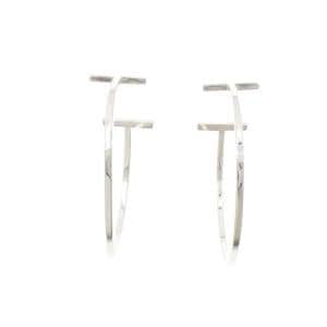 ティファニー Tワイヤー フープ ラージ ピアス