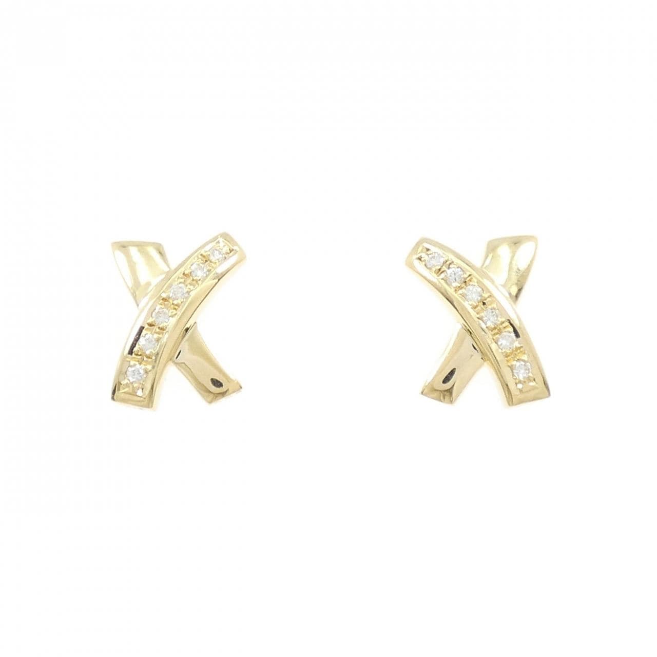 K18YG ダイヤモンド ピアス 0.12CT