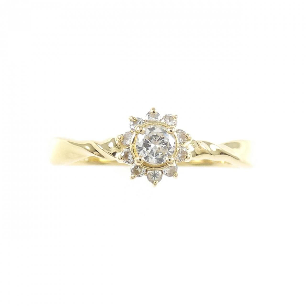 K18YG ダイヤモンド リング 0.19CT