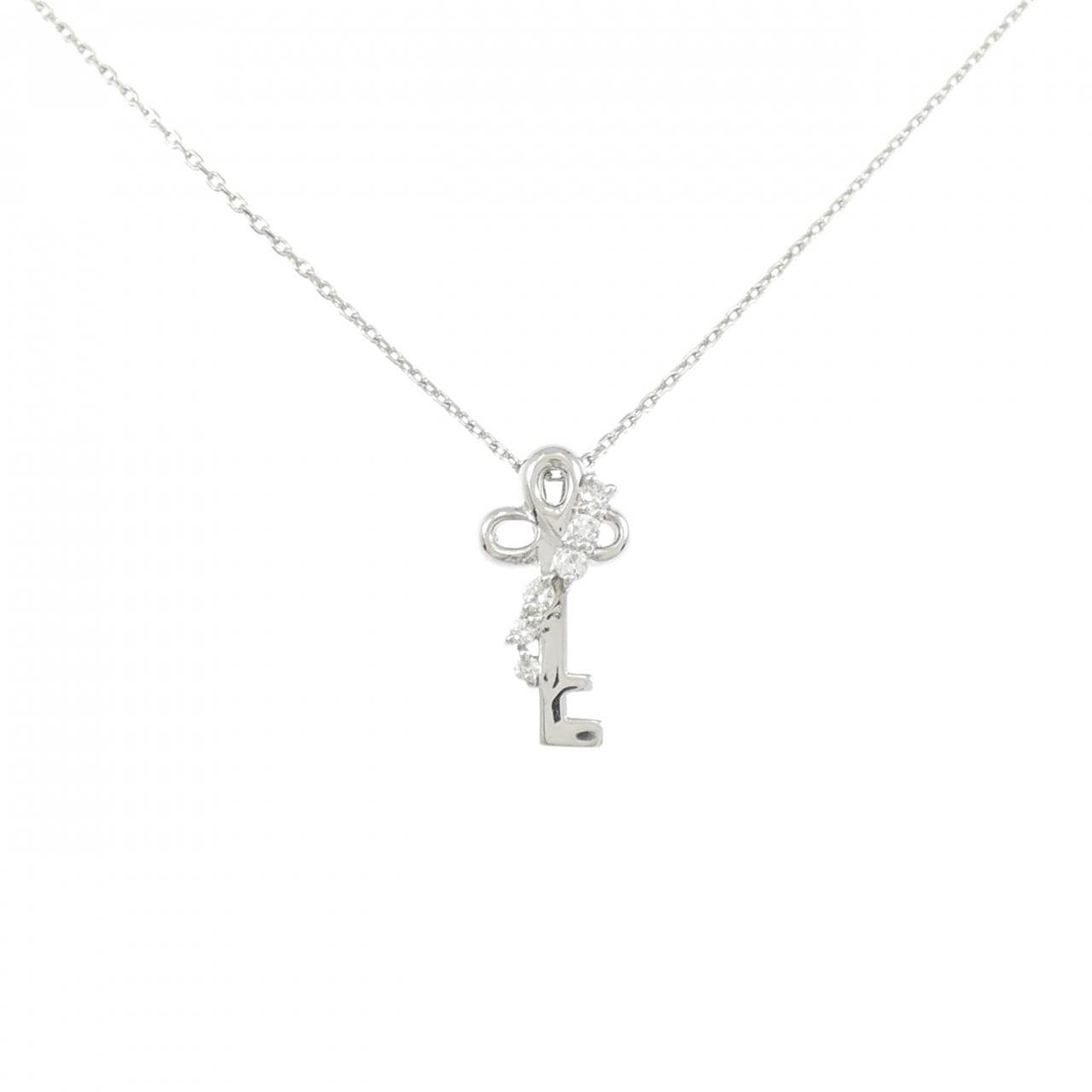 PT900/PT850 キー ダイヤモンド ネックレス 0.10CT