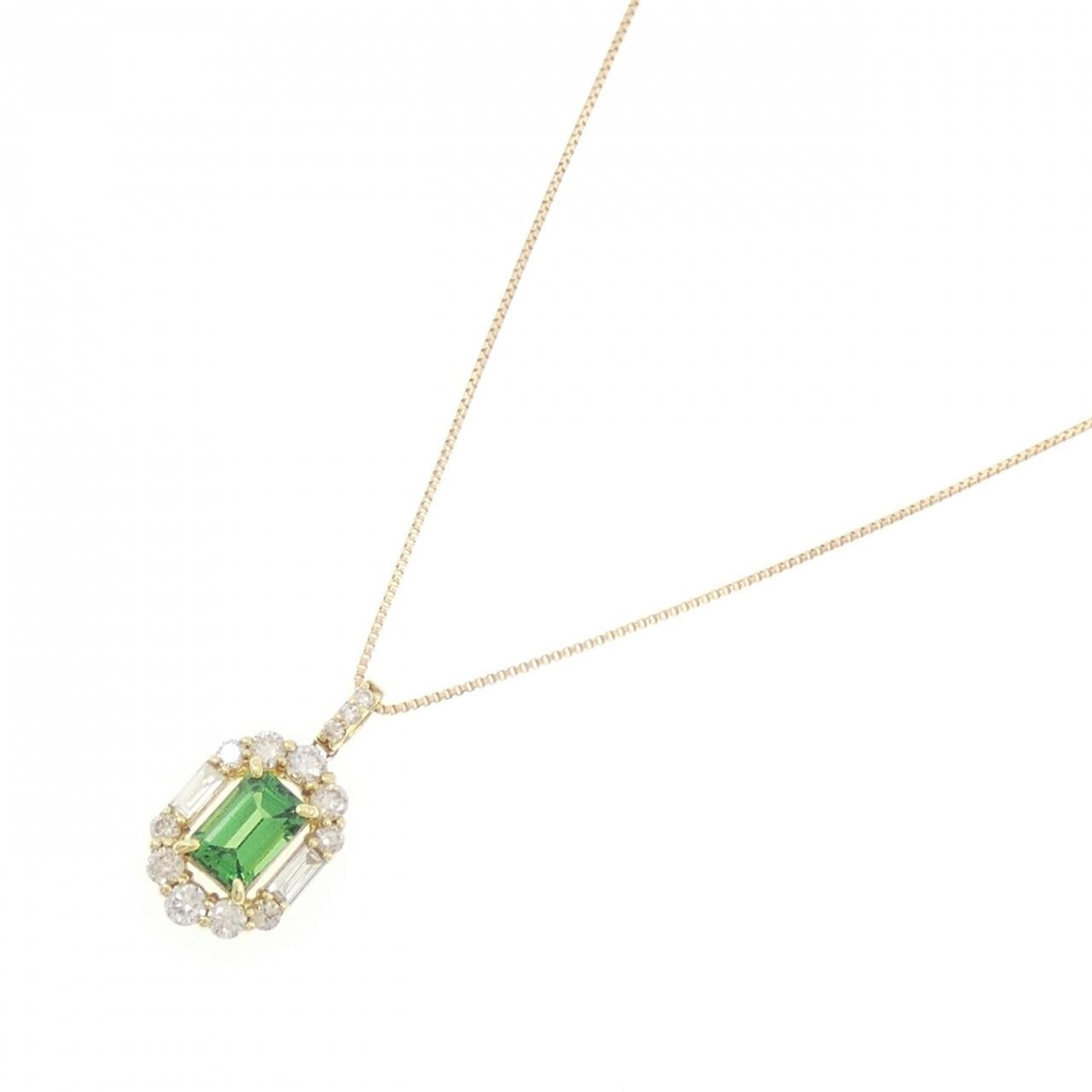 K18YG ガーネット ネックレス 0.64CT