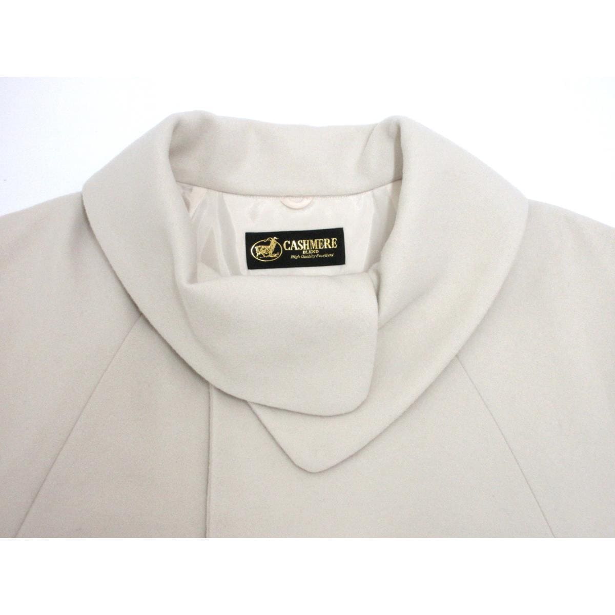 【新品】お洒落コート　カシミヤ混　ロール衿