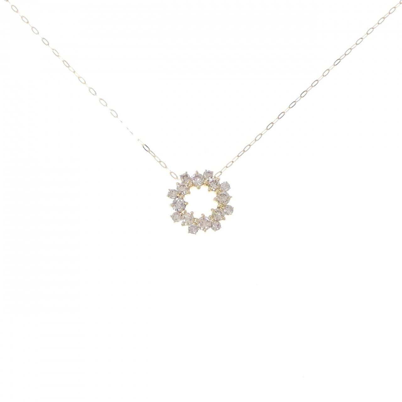 K18YG ダイヤモンド ネックレス 0.60CT