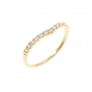 K18YG ダイヤモンド ピンキー リング