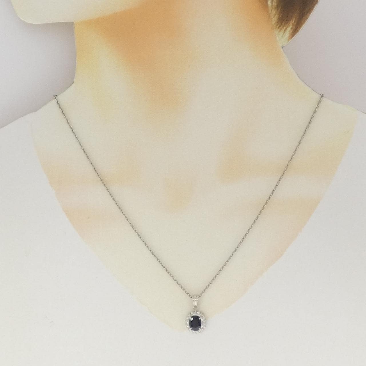 PT900/PT850 サファイヤ ネックレス 1.33CT