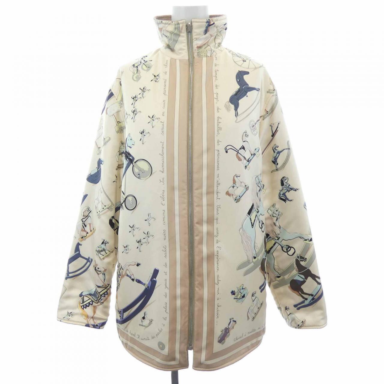 【ヴィンテージ】エルメス HERMES CHEVAL ツイルレーヌ. コート