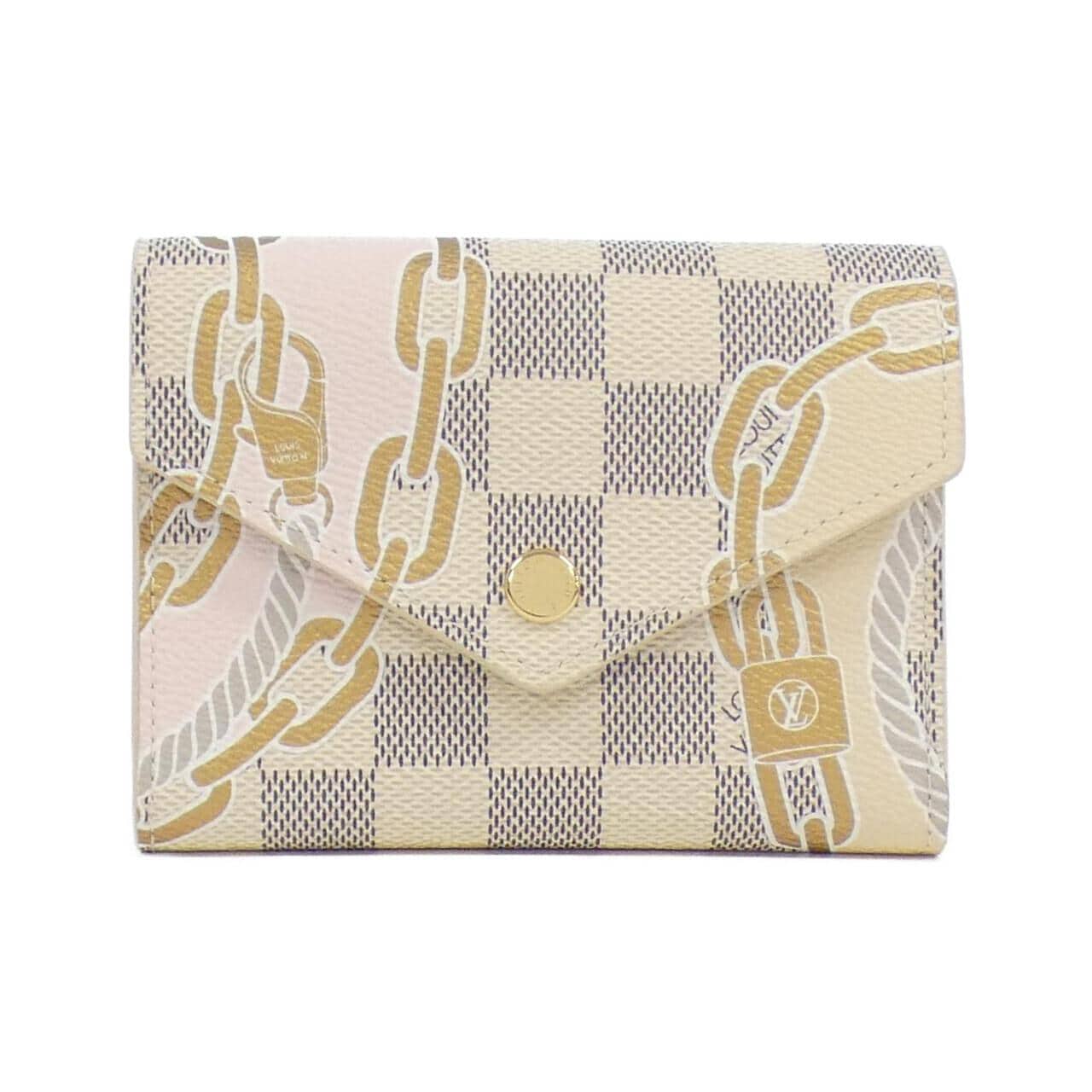 LOUIS VUITTON Damier Azur (Rope and Chain) Portefeuille Victorine N40468 Wallet