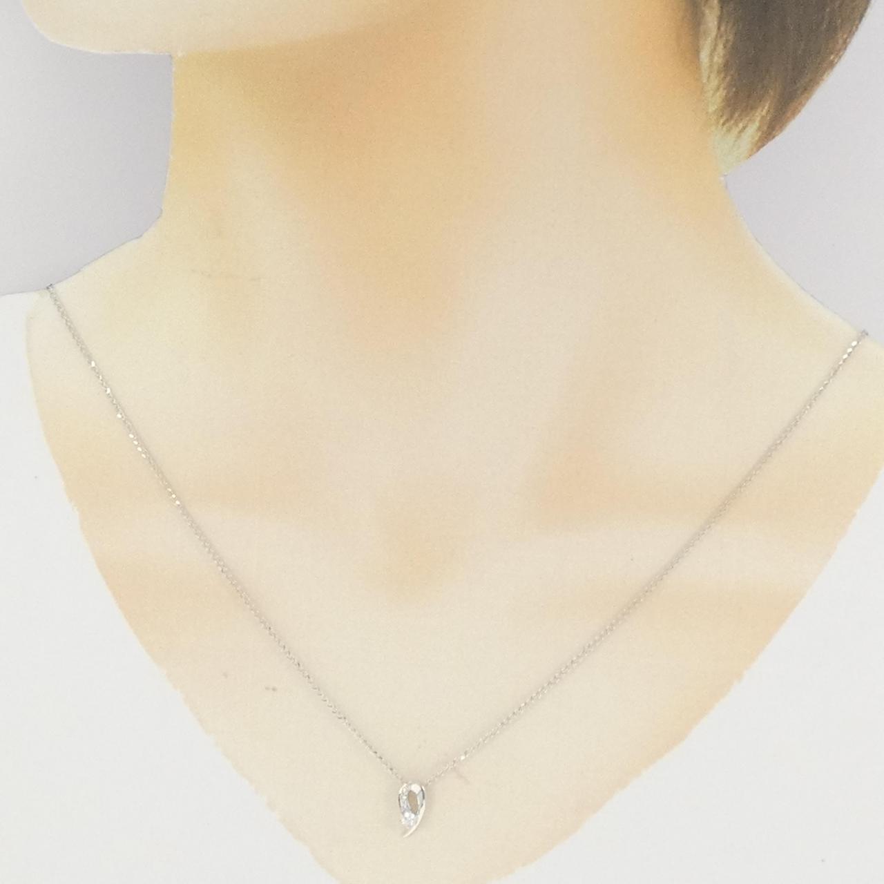 K18WG ダイヤモンド ネックレス 0.10CT