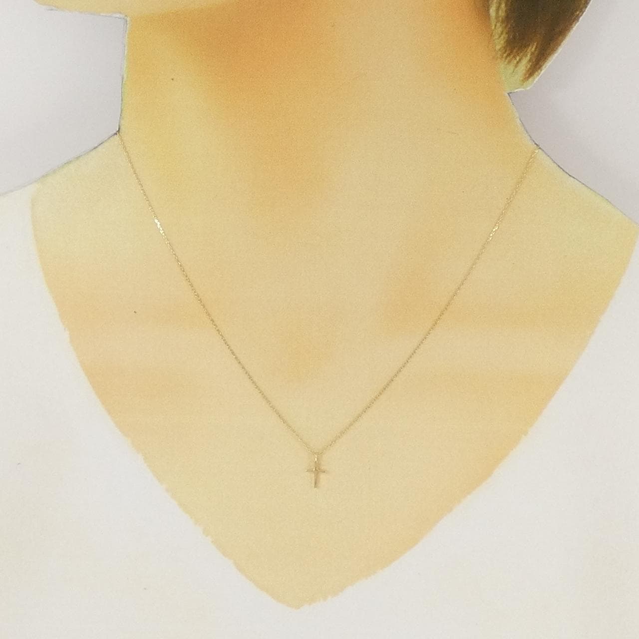 エテ K10YG クロス ネックレス