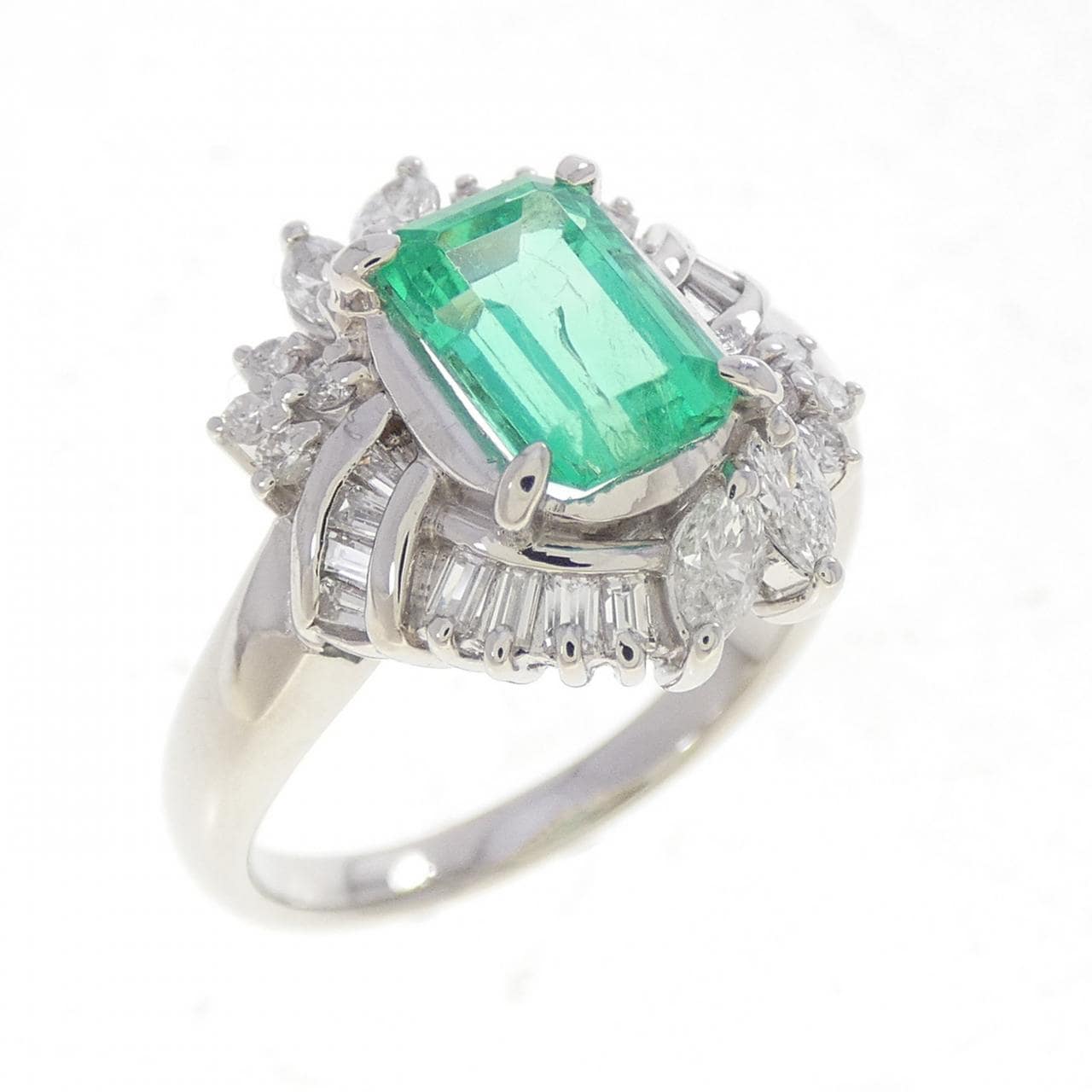 PT900 エメラルド リング 1.14CT