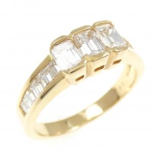 K18YG ダイヤモンド リング 1.29CT