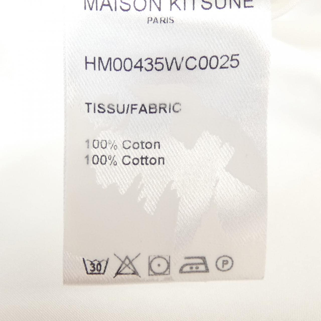 メゾンキツネ MAISON KITSUNE HM00435WC0025 シャツ