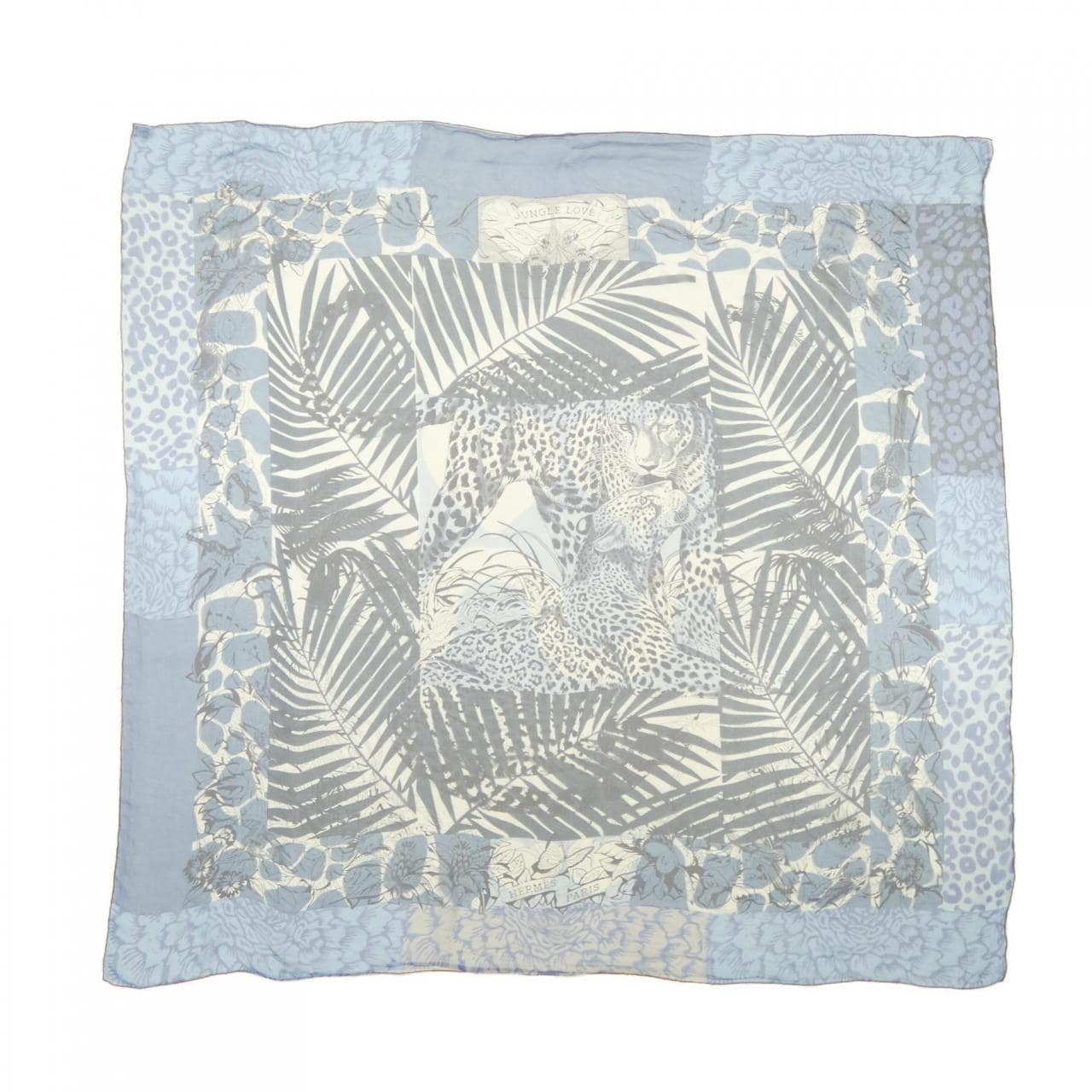 エルメス HERMES JUNGLE LOVE AU TAMPON H343946S カレジェアン140 ショール