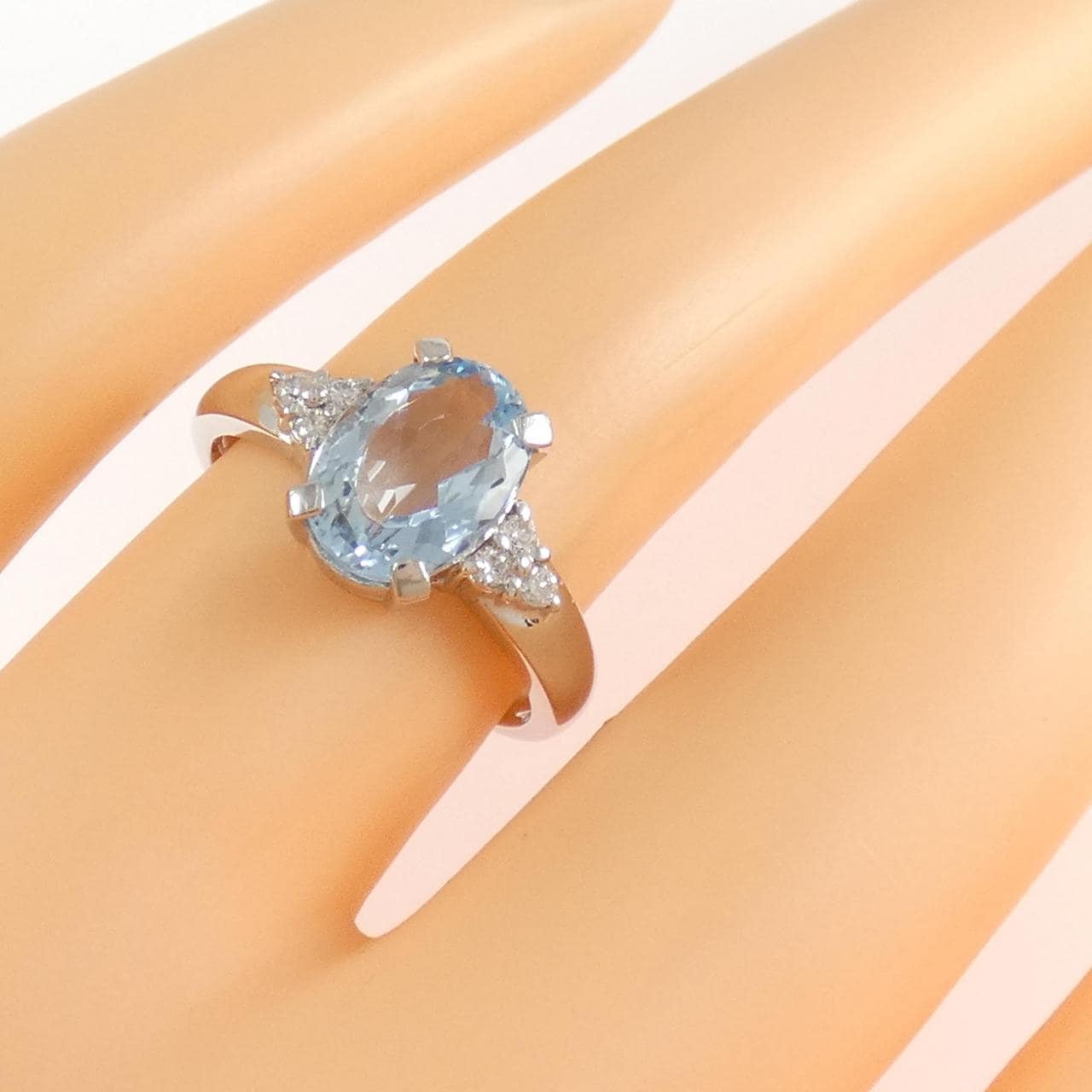 PT900 アクアマリン リング 1.47CT