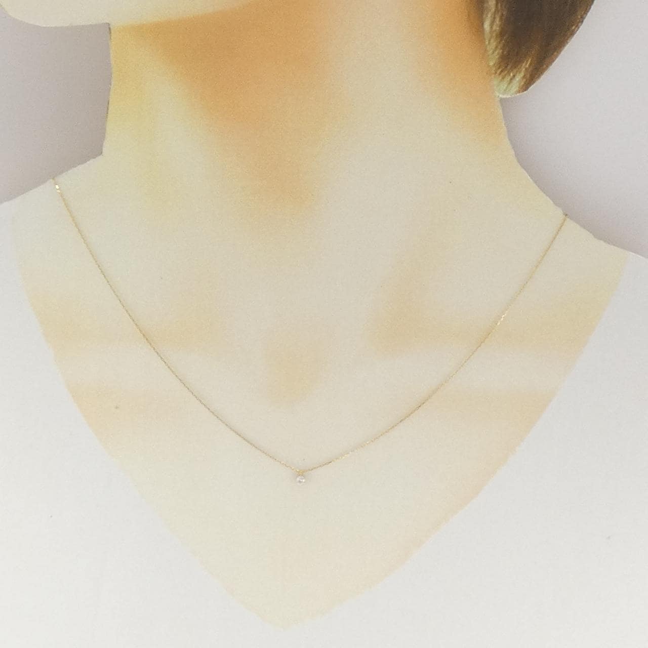 アガット ダイヤモンド ネックレス 0.05CT