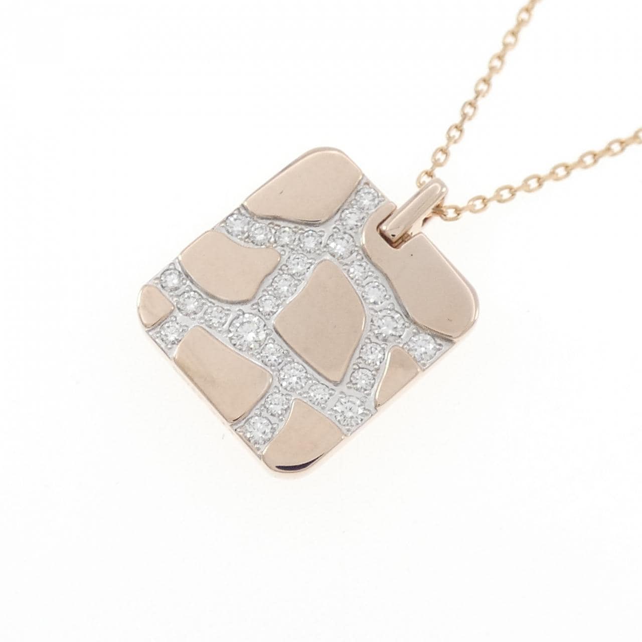 タサキ K18PG/K18WG ネックレス 0.24CT
