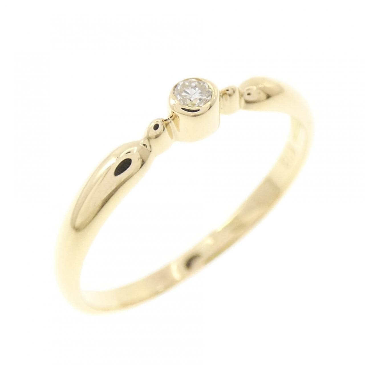 K18YG ダイヤモンド リング 0.04CT