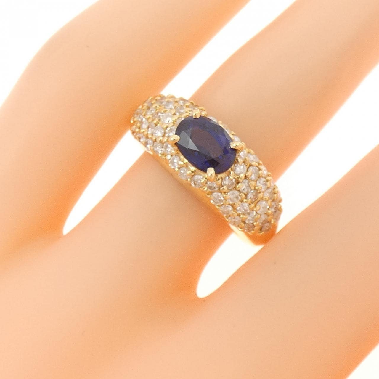 K18YG サファイヤ リング 1.05CT