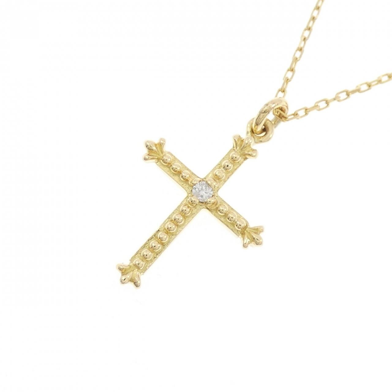 AHKAH Cleo Cross Necklace