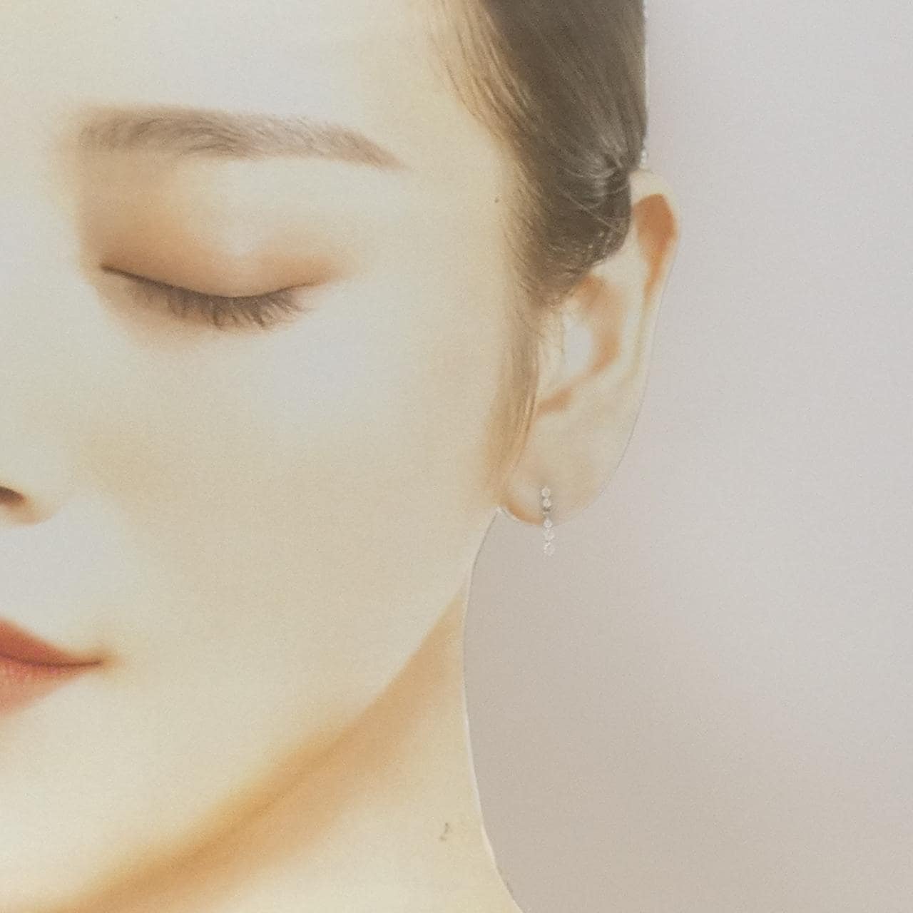 PT900 ダイヤモンド ピアス 0.16CT