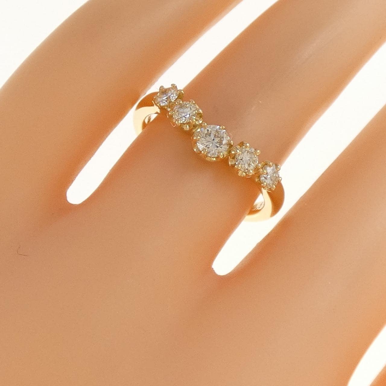 K18YG ダイヤモンド リング 0.50CT